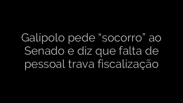 ​Galípolo pede “socorro” ao Senado e diz que falta de pessoal trava fiscalização 